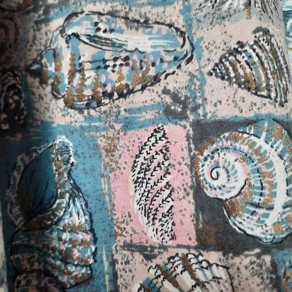 Vintage 1950s Sidney Kramer Seashell Dress - Picture 10 of 11